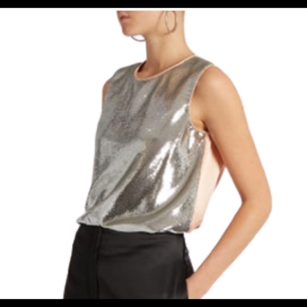 Diane Von Furstenberg Sequin party top